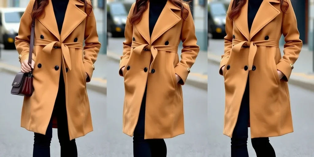 Dress the person from image 1 in the clothing from image 2 and shoot an outdoor OOTD photo series.